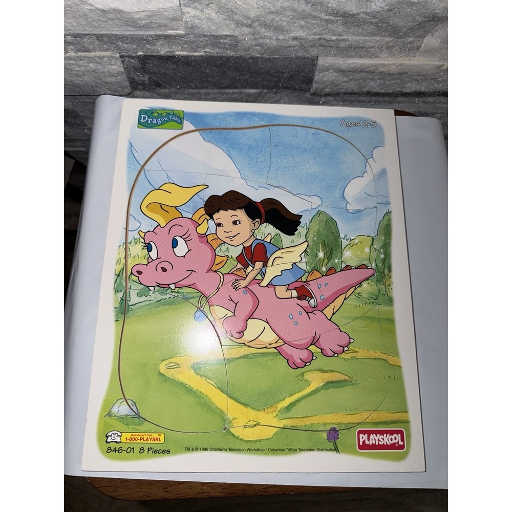 Vintage Dragon Tails Playschool Wooden Puzzle 1999